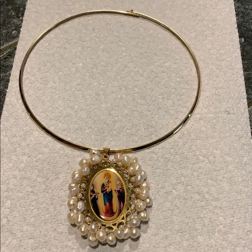 Gold filled omega necklace